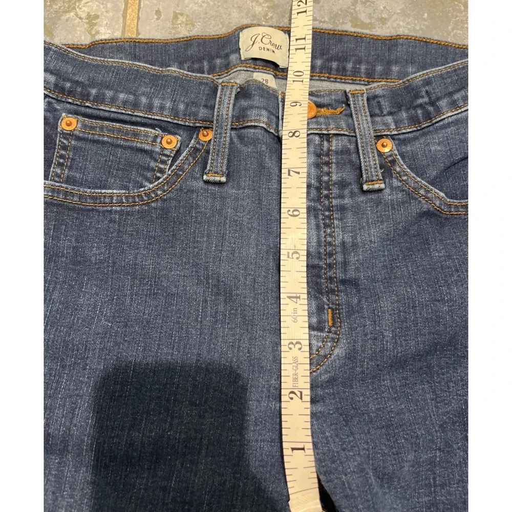 J.Crew Womens Toothpick Jeans Size 28‎ Ankle Inseam Dark Wash Fitted Skinny - Picture 12 of 15